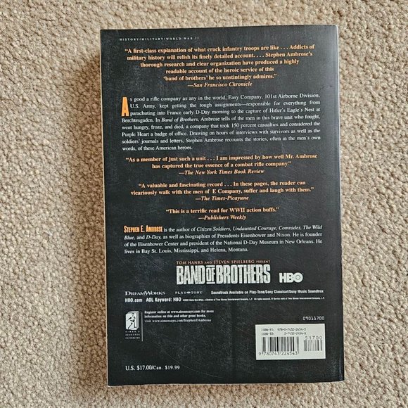 4/$20 Band of Brothers by Stephen E. Ambrose - Paperback - Picture 5 of 5